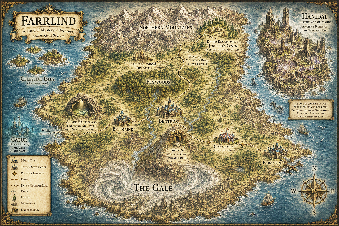 Map of Farrlind